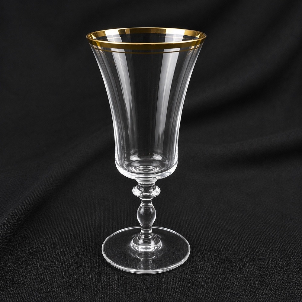 Mikasa Jamestown Gold Trim Iced Tea Beverage Glasses Set of 4 Crystal 8.375" - Picture 3 of 8